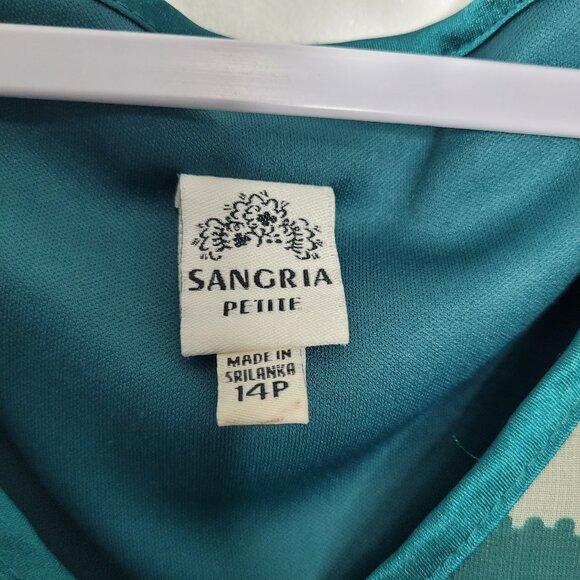 Vintage y2k teal green brown dot print grunge party short dress size 14p - Picture 4 of 8